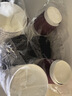 奧美優(yōu)（AOmeiyou）一次性奶茶杯防燙咖啡杯瓦楞紙杯豆漿打包熱飲杯子350ml*30套藍色 曬單實(shí)拍圖