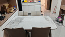 帕沙曼（pashaman）政府補貼巖板餐桌椅折疊伸縮輕奢高級家用餐桌1.3米+餐椅*4 6105Y 曬單實(shí)拍圖