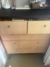 可納隱山五斗柜黑色拼色實(shí)木北歐簡(jiǎn)約復古輕奢極簡(jiǎn)儲物邊柜Z 【白橡實(shí)木飾面】五斗柜 曬單實(shí)拍圖