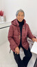 唐致中老年羽絨服女短款新中式媽媽冬季外套60歲老人奶奶太太加厚冬裝 【新國標90絨】安可拉紅 2XL 【建議106-120斤】送運費險 曬單實(shí)拍圖