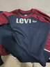 Levi's【加絨】李維斯兒童運動(dòng)套裝童裝衛衣2025冬季新款男童長(cháng)袖 深寶藍色 160 /76 【建議身高152-158cm】 曬單實(shí)拍圖