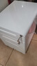 雙將辦公桌下柜移動(dòng)文件柜矮柜三抽屜儲物柜活動(dòng)柜鐵皮帶鎖收納床頭柜 雪域白圓弧三抽（送貨到家） 0.6mm 曬單實(shí)拍圖