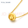 謝瑞麟（TSL）18K金項鏈女時(shí)尚貓眼珠K黃鎖骨套鏈送女友BE538 K金項鏈 曬單實(shí)拍圖