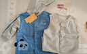 巴拉巴拉寶寶外套男童上衣兩件套時(shí)尚休閑可愛(ài)萌趣保暖一衣三穿潮 藍色調00388 90 曬單實(shí)拍圖
