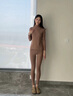莫代爾高檔保暖內衣女士半高領(lǐng)綿羊毛桑蠶絲腈綸發(fā)熱秋衣秋褲套裝女冬季 K1370-黑色【 半高領(lǐng)款】 L 96-115斤 極速發(fā)貨 曬單實(shí)拍圖