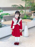 G.DUCKKIDS小黃鴨童裝拜年服女童連衣裙秋冬季兒童加絨裙子中式唐裝公主裙女 紅色 140 建議130-140cm9-10歲cm 曬單實(shí)拍圖