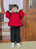 G.DUCKKIDS小黃鴨童裝拜年服男童套裝冬季兒童過(guò)年衣服中式唐裝兩件套小男孩 酒紅色 90 cm建議身高85-95cm 曬單實(shí)拍圖