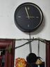 宜家（IKEA）STURSK思特科掛鐘靜音墻面時(shí)間裝飾客廳時(shí)尚網(wǎng)紅鐘表家用 掛鐘黑色26cm 曬單實(shí)拍圖