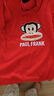 大嘴猴（paul frank）童裝衛衣2025秋冬款男女童舒適保暖多色中大童潮流百搭外套 249F紅色 140 曬單實(shí)拍圖