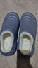 ECACEcac手術(shù)室醫用棉拖鞋男冬季室內家居護士防滑防水保暖棉拖女外穿 灰色【升級抗菌材質(zhì)保暖更舒適】 40 -41（推薦39-40腳） 曬單實(shí)拍圖