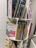 林之語(yǔ)實(shí)木旋轉書(shū)架360度落地置物架書(shū)桌旁可移動(dòng)窄柜靠墻轉角收納書(shū)柜 【店長(cháng)熱賣(mài)六層】44*197.8CM暖白色 曬單實(shí)拍圖