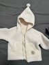 babylove嬰幼兒外套秋冬新生兒上衣保暖連帽衫長(cháng)袖外出寶寶擋風(fēng)童裝 奶油白 90 cm 曬單實(shí)拍圖