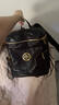 GROTTO個(gè)樂(lè )黑石雙肩包大容量褶皺綿羊皮軟皮背包電腦包通勤旅行包 黑石背包S（金標） 曬單實(shí)拍圖