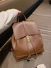 ANYSMIC奢侈高檔品牌雙肩包女2025新款時(shí)尚大容量初中生大學(xué)生背包箱包 咖色 曬單實(shí)拍圖