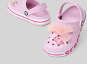 卡駱馳（CROCS）貝雅卡駱班兒童洞洞鞋沙灘鞋男女童包頭拖鞋/207018/207019 芭蕾粉/糖果粉-6TG 33 (200mm) 曬單實(shí)拍圖