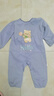 寶寶爬服男寶嬰兒純棉爬爬服兒童拖地戶(hù)外女孩連體罩衣春秋冬休閑 Q萌款【藍色熊】暗扣可開(kāi)檔 均碼 100碼 曬單實(shí)拍圖