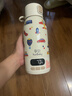 孕貝便攜式恒溫杯 恒溫水壺燒水杯嬰兒外出沖奶保溫杯恒溫水杯500ml 曬單實(shí)拍圖