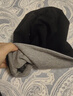 CACUSS帽子女春夏保暖月子帽產(chǎn)婦棉睡帽包頭薄款堆堆帽套頭冷帽 黑拼灰 曬單實(shí)拍圖