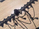 BJYL黑色蕾絲花朵chocker頸帶項鏈女脖子配飾哥特風(fēng)頸鏈lolita飾品 黑色蕾絲花朵chocker 曬單實(shí)拍圖