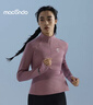 馬孔多（macondo）原創(chuàng  )單品｜加絨立領(lǐng)半開(kāi)拉鏈跑步上衣4代吸濕排汗暮色玫瑰女L 曬單實(shí)拍圖
