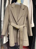 OIMG海外輕奢雙面羊毛呢大衣女2025秋冬新款韓版時(shí)尚西裝領(lǐng)毛呢外套 駝灰 S (85-105斤)均碼 曬單實(shí)拍圖