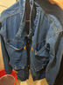 工作服上衣男耐磨耐臟電焊工防燙汽修勞保服春秋夾克長(cháng)袖牛仔外套 8913 藍色 L 建議【105-120斤】 曬單實(shí)拍圖