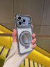 巴蒂尼 輕奢閃鉆適用iphone17手機殼蘋(píng)果17promax新款透明高級感16鏡子磁吸支架15pro帶鏡頭膜14全包防摔 【太空銀】隱形鏡子支架*閃鉆硅膠軟殼 iPhone 17 曬單實(shí)拍圖