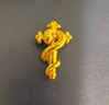 詩(shī)普琳18K黃金吊墜權杖蛇吊墜蛇年生肖本命年吊墜生日禮物 黃18K金 曬單實(shí)拍圖