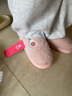 潔麗雅（Grace）棉拖鞋秋冬季室內外居家加厚軟底男女保暖加絨棉拖鞋 粉色 36-37 曬單實(shí)拍圖