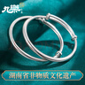 九樂(lè )經(jīng)典光面實(shí)心推拉999足銀手鐲子女年輕款純銀送朋友節日生日禮物 30克光面推拉手鐲 曬單實(shí)拍圖