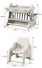 勵(lì)智多功能baby積木桌兒童游戲桌畫(huà)板寶寶學(xué)習(xí)桌1-3-6歲可升降幼兒園 咖色桌子1椅+畫(huà)板+摩天輪225顆粒 曬單實(shí)拍圖