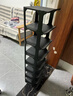 湯能優(yōu)品鞋架家用門(mén)口簡(jiǎn)易收納置物架窄小鞋柜夾縫轉角架多層省空間架子 【店長(cháng)推薦款】加厚典雅黑8層 曬單實(shí)拍圖