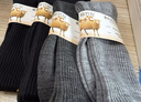 棉竹屋襪子男秋冬保暖25年新款羊毛中筒襪10A抗菌防臭吸汗無(wú)骨長(cháng)筒襪4雙 曬單實(shí)拍圖