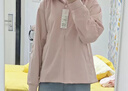 優(yōu)衣庫女裝防風(fēng)拉鏈連帽外套/內里搖粒絨戶(hù)外防水472150 11 粉紅色 L /160/88A 曬單實(shí)拍圖