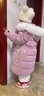 G.duck兒童羽絨服女童中長(cháng)款洋氣10中大童12免洗加厚白鴨絨寶寶外套冬裝 粉色 130 cm穿身高125-135 曬單實(shí)拍圖