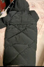 鴨鴨兒童羽絨服洋氣中長(cháng)款大毛領(lǐng)中大童加厚極寒童裝冬季外套WJ 黑色 160 曬單實(shí)拍圖