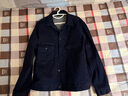優(yōu)衣庫男裝女裝牛仔茄克/水洗產(chǎn)品外套夾克休閑481345 68 深藍色 XL 曬單實(shí)拍圖