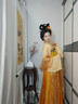 重回漢唐長(cháng)安渡原創(chuàng  )唐制齊胸破裙套裝國風(fēng)漢服女款春夏 上淺黃下橘黃齊胸套裝/預售45天 L 165 曬單實(shí)拍圖
