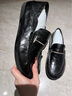 維絲圖西品牌豆豆鞋男潮流時(shí)尚真皮透氣一腳蹬平底舒適日常休閑樂(lè )福鞋男 黑色 38 曬單實(shí)拍圖