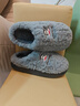 大嘴猴2025冬季新款棉拖鞋男士毛毛絨保暖居家用防滑情侶棉拖女款 灰色【正品保障】 42-43 【標準碼】 曬單實(shí)拍圖