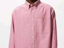 優(yōu)衣庫合作款/男裝女裝牛津紡寬松襯衫/長(cháng)袖襯衣25秋冬新款479996 13 玫紅色 L /175/100A 曬單實(shí)拍圖