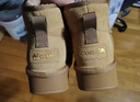 駱駝（CAMEL）懶人毛毛鞋雪地靴女反絨增高厚底冬季保暖靴 L23W275056 駝色 37 曬單實(shí)拍圖