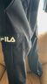 FILA斐樂(lè )兒童童裝褲子2025年冬季新款男女童中大童梭織休閑長(cháng)褲 傳奇藍-NV 170 曬單實(shí)拍圖