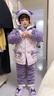 G.duck女童睡衣冬季棉襖兒童家居服套裝冬裝三層加厚庫洛米女孩空調服 紫色 140 建議130-140cm9-10歲cm 曬單實(shí)拍圖