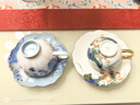 永豐源 國瓷永豐源 幸福禮 幸福和鳴 350ml三件套陶瓷辦公室蓋杯 茶杯 180ml2頭咖啡杯碟 曬單實(shí)拍圖
