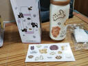 RICH YOUR HOME德國品質(zhì)不銹鋼保溫杯大容量女生高顏值水杯可攜式隨行杯泡茶杯子 涂鴉貓咪保溫杯1000ml附帶茶漏 曬單實(shí)拍圖