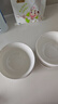 斯凱綈（Sky Top）米飯碗骨瓷小湯碗純白陶瓷家用酒店餐具套裝4.5英寸金鐘碗10件 曬單實(shí)拍圖