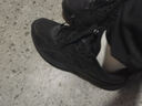 特步男子跑步鞋運動(dòng)鞋輕便減震防潑水革面跑鞋黑色 曬單實(shí)拍圖