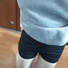 方致黑色短褲女秋冬季加絨外穿高腰彈力緊身辣妹短褲打底性感熱褲顯瘦 黑色 【常規】 S 【80-95斤】 曬單實(shí)拍圖