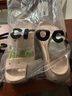 卡駱馳（CROCS）經(jīng)典泡芙?jīng)鲂孢m耐磨坡跟泡芙鞋戶(hù)外拖鞋|207670 石英粉-6UR(含智必星) 39 (240mm) 曬單實(shí)拍圖